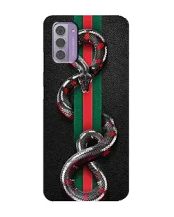 Чохол для Nokia G42 з картинкою «Gucci — змія на смузі»