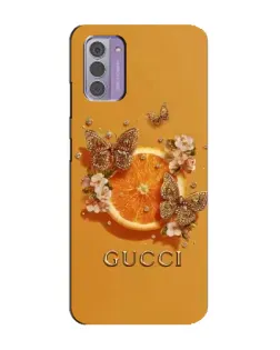 Чохол для Nokia G42 з картинкою «Gucci — золоті метелики»