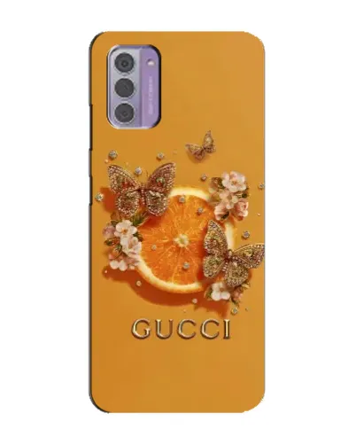 Чехол для Nokia G42 с картинкой «Gucci — золотые бабочки» Чехол для Nokia G42 с картинкой «Gucci — золотые бабочки»