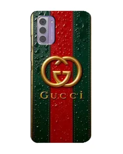 Чохол для Nokia G42 з картинкою «Gucci — фірмова смуга та золото»