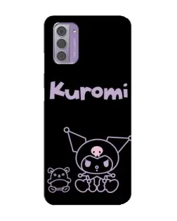 Чехол для Nokia G42 с картинкой «Kuromi — черный минимализм»
