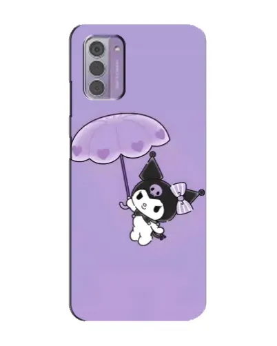 Чехол для Nokia G42 с картинкой «Kuromi с зонтиком»