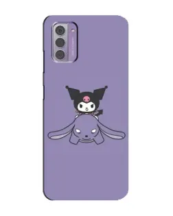 Чехол для Nokia G42 с картинкой «Kuromi на лиловом фоне»