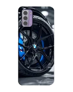 Чехол для Nokia G42 с картинкой «Колесо BMW вблизи»