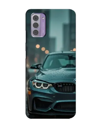 Чехол для Nokia G42 с картинкой «BMW в огнях города»