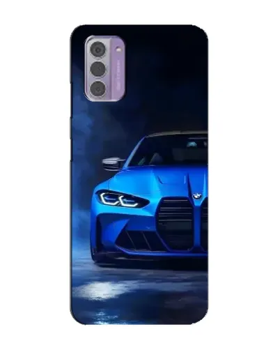 Чехол для Nokia G42 с картинкой «Голубая BMW M4»