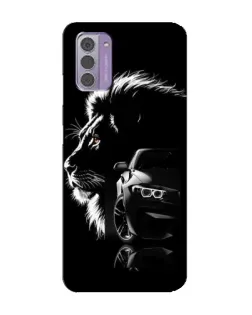 Чехол для Nokia G42 с картинкой «BMW и лев»