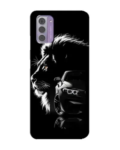 Чехол для Nokia G42 с картинкой «BMW и лев»