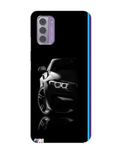 Чехол для Nokia G42 с картинкой «Силуэт BMW в темноте»