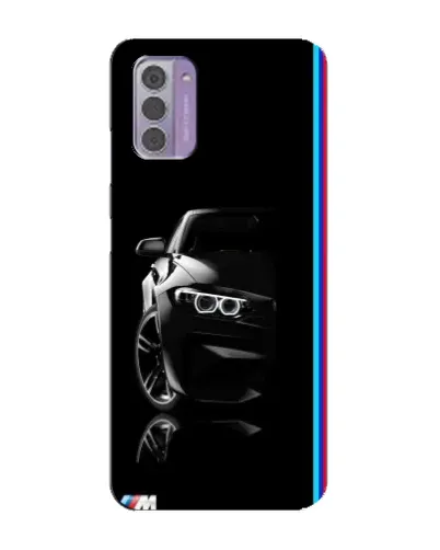Чехол для Nokia G42 с картинкой «Силуэт BMW в темноте»