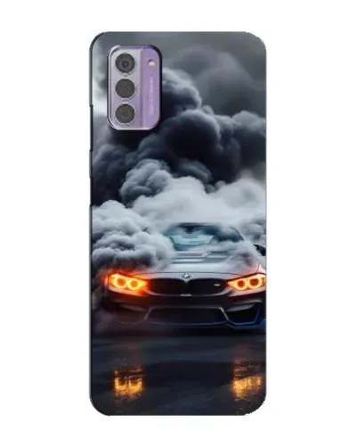 Чехол для Nokia G42 с картинкой «BMW в дыму»