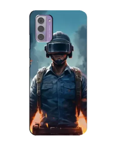 Чехол для Nokia G42 с картинкой «PUBG — реалистичный герой»