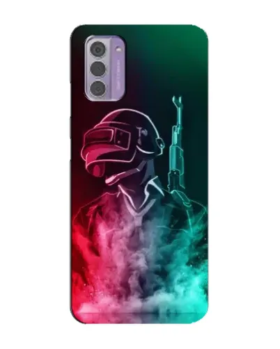 Чехол для Nokia G42 с картинкой «PUBG — огненный воин»