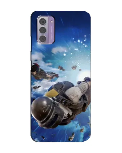 Чехол для Nokia G42 с картинкой «Десант PUBG — прыжок»