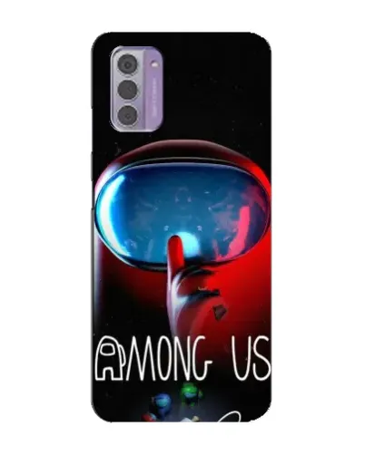 Чехол для Nokia G42 с картинкой «Красный импостер — макро»