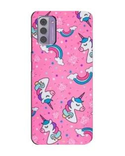Чехол для Nokia G42 с картинкой «Unicorn паттерн розовый» Чехол для Nokia G42 с картинкой «Unicorn паттерн розовый»