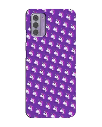 Чехол для Nokia G42 с картинкой «Единороги на фиолетовом»