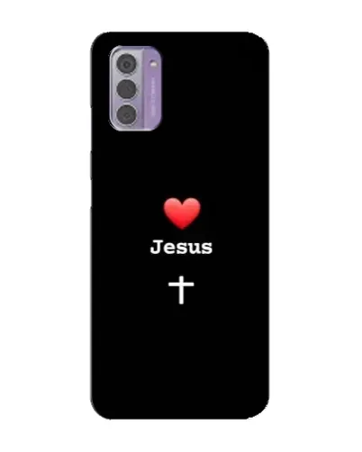 Чехол для Nokia G42 с картинкой «Сердце - Jesus»