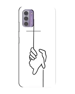 Чехол для Nokia G42 с картинкой «Рука держит»