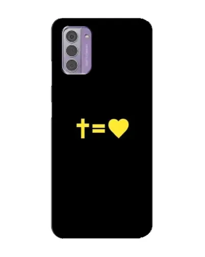 Чехол для Nokia G42 с картинкой «Сердце и Крест»