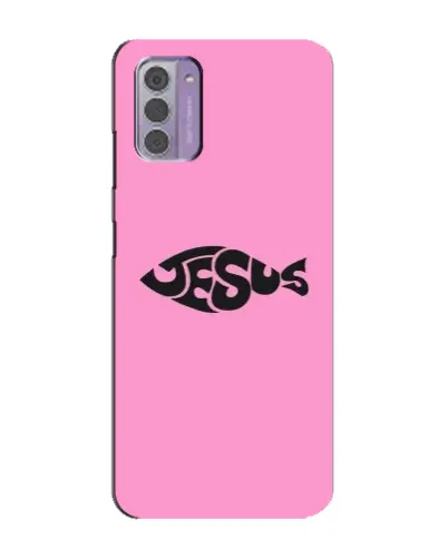 Чехол для Nokia G42 с картинкой «Розовый символ  Jesus»