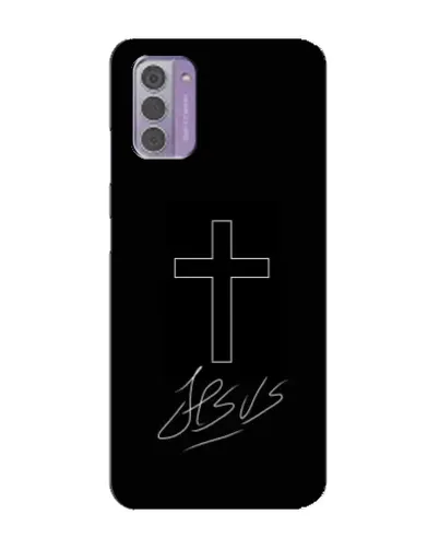 Чехол для Nokia G42 с картинкой «Графический крест Jesus» Чехол для Nokia G42 с картинкой «Графический крест Jesus»