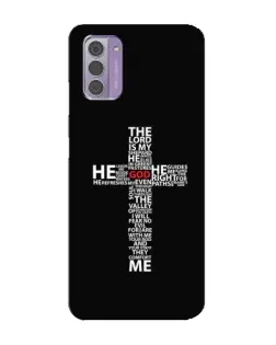 Чехол для Nokia G42 с картинкой «Текстовый крест» Чехол для Nokia G42 с картинкой «Текстовый крест»