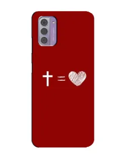 Чехол для Nokia G42 с картинкой «Уравнение любви» Чехол для Nokia G42 с картинкой «Уравнение любви»