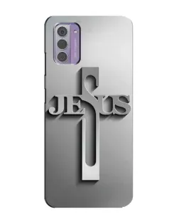 Чехол для Nokia G42 с картинкой «Металлический крест Jesus» Чехол для Nokia G42 с картинкой «Металлический крест Jesus»