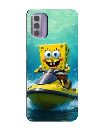 Чехол для Nokia G42 с картинкой «Спанч Боб на гидроцикле»