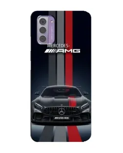 Чехол для Nokia G42 с картинкой «Mercedes — белый карбон» Чехол для Nokia G42 с картинкой «Mercedes — белый карбон»
