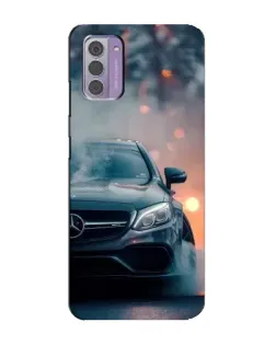 Чехол для Nokia G42 с картинкой «Mercedes — ночной город»