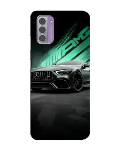 Чехол для Nokia G42 с картинкой «Темный Mercedes AMG»
