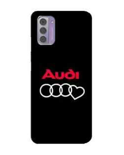 Чехол для Nokia G42 с картинкой «Логотип Audi Heart»