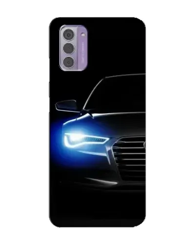 Чехол для Nokia G42 с картинкой «Неоновый взгляд Audi»