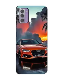 Чехол для Nokia G42 с картинкой «Audi — закат»