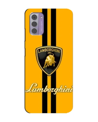 Чехол для Nokia G42 с картинкой «Lamborghini Stripe желтый»