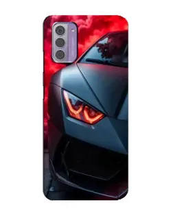 Чехол для Nokia G42 с картинкой «Lamborghini красное сияние»
