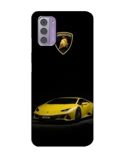 Чехол для Nokia G42 с картинкой «Lamborghini желтый акцент»