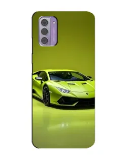Чехол для Nokia G42 с картинкой «Салатовый Lamborghini Huracan»