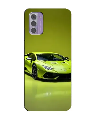 Чехол для Nokia G42 с картинкой «Салатовый Lamborghini Huracan»
