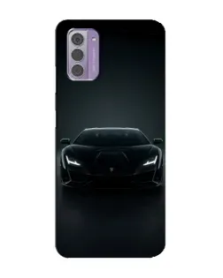 Чехол для Nokia G42 с картинкой «Черный Lamborghini Aventador»