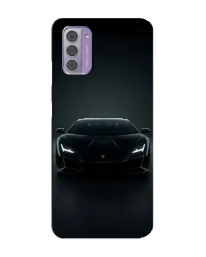 Чехол для Nokia G42 с картинкой «Черный Lamborghini Aventador»