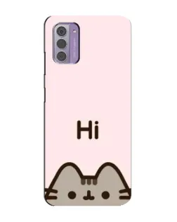 Чехол для Nokia G42 с картинкой «Пушин говорит Hi» Чехол для Nokia G42 с картинкой «Пушин говорит Hi»