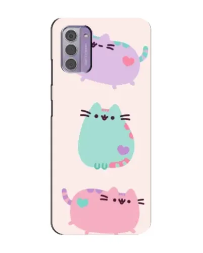 Чехол для Nokia G42 с картинкой «Pusheen трио»