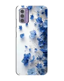 Чехол для Nokia G42 с картинкой «Голубой цветочный каскад»