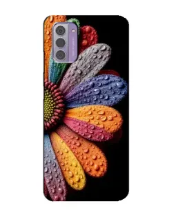Чехол для Nokia G42 с картинкой «Радужный цветок»