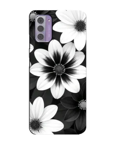 Чехол для Nokia G42 с картинкой «Монохромные астры» Чехол для Nokia G42 с картинкой «Монохромные астры»