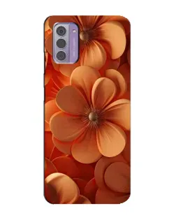 Чехол для Nokia G42 с картинкой «Оранжевый макро цветок»