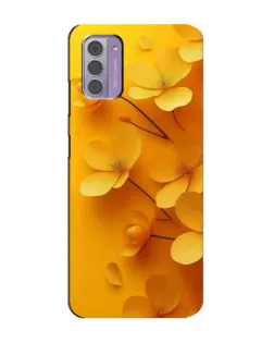 Чехол для Nokia G42 с картинкой «Золотые лепестки»